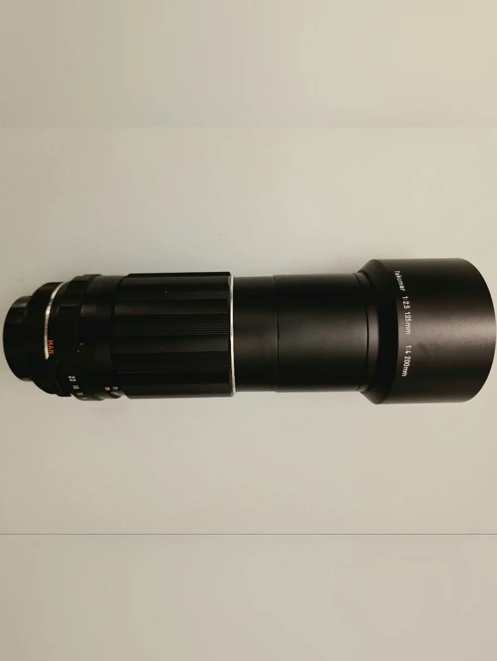 Asahi Pentax Spotmatic F 35mm Film Camera with Black Telephoto Lens